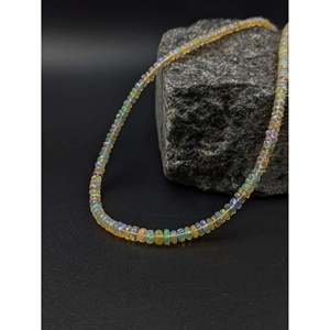 Yellow Ethiopian <b>Opal</b> Crystal <b>Necklace</b> - Product Image 1