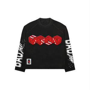 Sudadera de Diseño Nuevo, Corte Personalizado, Felpa Francesa de Algodón Grueso, Estampado, Hombros Caídos, Costuras en Contraste, Ropa Urbana para Hombre - Product Image 6