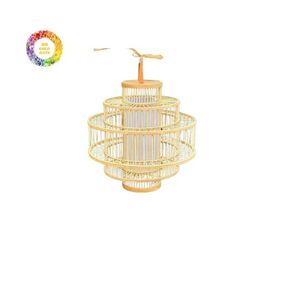 Lampe tissée en bambou durable-Pièce unique pour les acheteurs soucieux de l'environnement. - Product Image 5