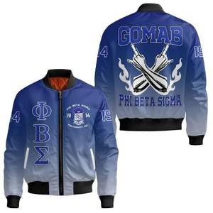 Chaqueta de Satén Phi Beta Sigma 1914 Azul, Estilo Universitario con Letras Sigma, Ropa Universitaria Personalizada - Product Image 3
