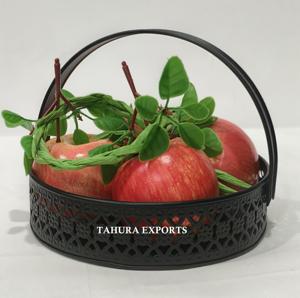 Cesta de Frutas Elegante y Duradera 2026 con Marco de Hierro Artístico y Ornamentado, con Estilo, Todas las Formas y Tamaños, Decorativa, Suave y Refinada - Product Image 3