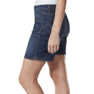 Shorts en jean pour femmes de couleur personnalisée fabriqués au Pakistan Shorts en jean pour femmes de haute qualité et confortables - Product Image 3