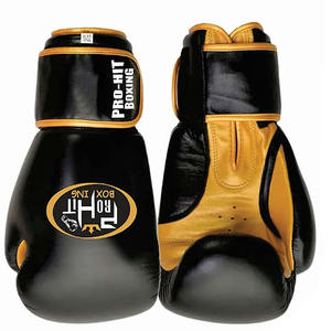 Vêtements d'entraînement professionnels Gants de boxe Fabricant en cuir véritable Gants de boxe gagnants bleus sur mesure - Product Image 5
