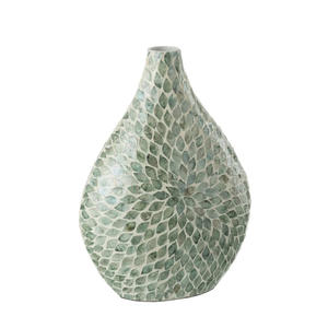 Vase de sol en rotin incrusté de haute qualité, décoration moderne pour la maison, style neutre classique, OEM, décoration de table et de sol, fait main au Vietnam - Product Image 5