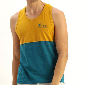 เสื้อกล้ามใส่เล่นกีฬาของผู้ชายเสื้อกล้ามออกกำลังกายสีตามสั่ง - Product Image 1