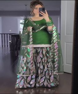 Estilo indio pakistaní Salwar kameez listo para damas traje de algodón cosido vestidos de mujer elegantes - Product Image 2