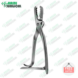 FABUF Lambotte สแตนเลสสตีลเครื่องมือผ่าตัดตรงปรับได้ด้วยมือคีมยึดกระดูกได้รับการรับรองมาตรฐาน ISO - Product Image 5