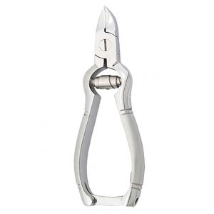 Beauty Manicure Pedicure Nail Cutter Spring Action Stainless Steel <b>Plain</b> Handle Heavy Duty Ingrown Toe Nail Cutter - Product Image 6