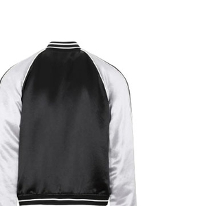 Chaqueta de Tela de Poliéster Acolchada Ecológica para Hombre, Servicio OEM al por Mayor, Cuello Alto, Parche de Chenilla, Bordado de Satén para Invierno - Product Image 5