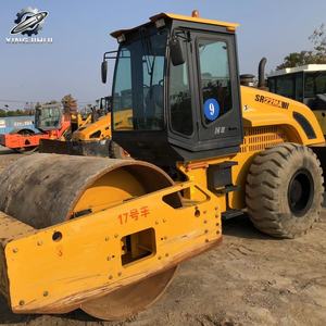 Compacteur vibrant à tambour unique Shantui SR22MA d'occasion, poids de travail 22 tonnes, compacteur de construction de moyenne taille d'origine Chine - Product Image 2