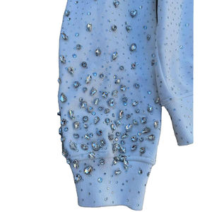 Sudadera con Capucha Personalizada, 100% Algodón, Detalles de Pedrería, Forro Polar, Diseño para un Aspecto Brillante, Corte Regular - Product Image 4