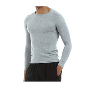 Logo personnalisé Slim Fit Gym T-Shirt Spandex/Polyester Demi Manches Séchage Rapide Respirant V-cou Emballage Coloré Disponible Divers - Product Image 1