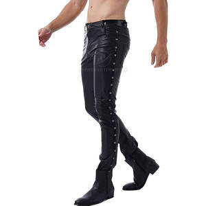 กางเกงหนังผู้ชายน้ำหนักเบาออกแบบได้ตามต้องการมีบริการ OEM - Product Image 4