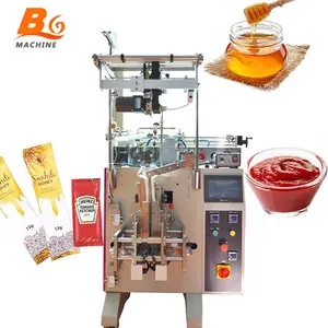Automatic 10ml Small Bag Stick Packaging Shampoo Honey Ketchup Paste Sauce Honey Liquid Sachet Packing Machine with High Speed