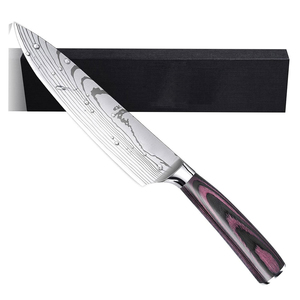 Cuchillo de Chef Manual de 8 Pulgadas, Acero Inoxidable, Mango de Madera, Calidad Japonesa, Juego de Instrumentos, Uso Hospitalario, Nuevo - Product Image 3