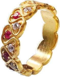 Anillo de Mujer con Rubí Natural, Piedra de Nacimiento de Julio, Regalo de Aniversario de Bodas, Anillo Apilable, Joyería de Plata de Ley 925 - Product Image 1