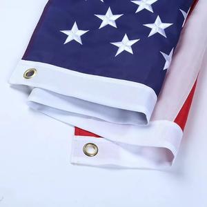 ผ้าไนลอนทนทานพิมพ์ลายสกรีนผ้าไหมลายธงการเลือกตั้งสไตล์ลำลองและเสาธงไม้สำหรับกิจกรรมส่งเสริมการขาย - Product Image 5