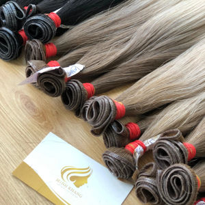 Viet Nam Invisible Genius Super Double Skin Weft Extensions 100% Sin procesar Real Raw Virgin Remy Hair Hand Tied Bleaching Hair - Product Image 1