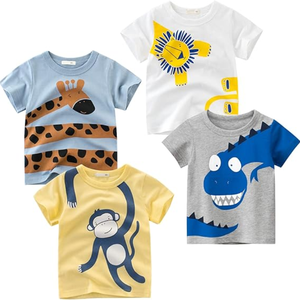 T-shirt en coton tricoté écologique à séchage rapide pour tout-petit garçon – Vêtements de boutique confortables et adaptés à l'été pour enfants - Product Image 1