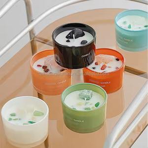 Vela Aromática Artesanal H.M.A en Frasco de Vidrio con Tapa de Madera Natural y Interior Dorado, Ecológica para Decoración del Hogar, Bares y Diwali - Product Image 6