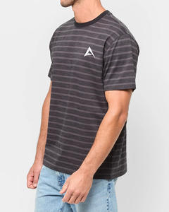 T-shirt à manches mi-longues surdimensionnées 100% coton tendance pour homme, logo brodé personnalisable et impression numérique - Product Image 6