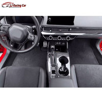 Kits d'intérieur de voiture en ABS aspect carbone capuchon de couvercle de ventilation de sortie de climatiseur avant pour Honda Civic FE1 FL1 Si RS FL5 Type R 2022-2025