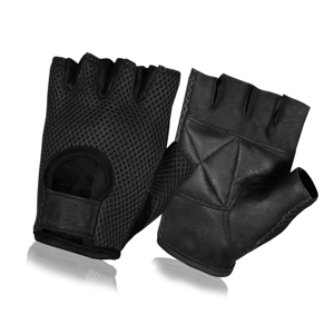 Gants de musculation personnalisés avec logo d'usine, dos en maille respirante, paume en cuir synthétique rembourrée, pour entraînement, fauteuil roulant, haltérophilie - Product Image 1