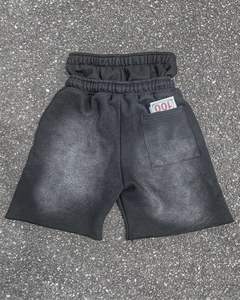 Short personnalisé pour hommes Short streetwear en coton Short taille haute délavé à l'acide - Product Image 2