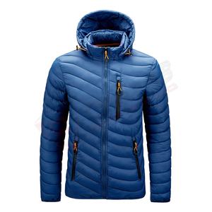 Parka de sport à capuche de style urbain pour hommes-Veste d'extérieur imperméable à bulles avec poches personnalisées pour l'hiver et l'été - Product Image 3