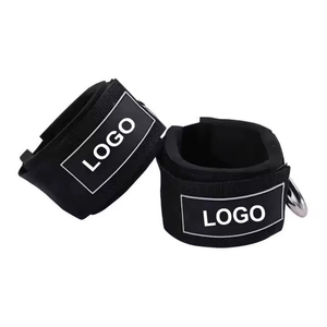 Sangles de sécurité antidérapantes réglables en néoprène rembourré pour chevilles et poignets, avec anneau en D pour machine à câble de fitness et exercices de kickback - Product Image 1
