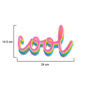 Patch thermocollant à lettres pailletées en PVC et tissu toile pour vêtements - Product Image 3