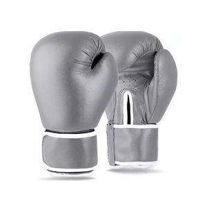 Prix d'usine professionnel Logo personnalisé Gants de boxe avec poignet lacé caractéristique OEM ODM Sports Gants en cuir PU à vendre - Product Image 1