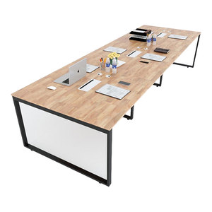 HBRT031 Mesa Minimalista para 6 Personas, 120x360cm, Rectangular, Patas de Acero, Requiere Ensamblaje, para Uso en Dormitorio, Incluye - Product Image 1