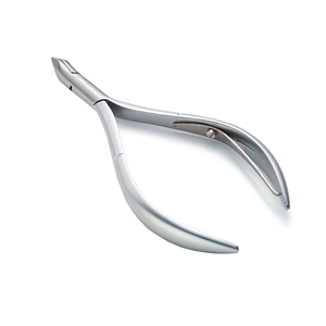 D-16 Round Handle Cuticle Nipper Sharp Metal Steel Blades 4" Manicure Pedicure Single Spring Nail Nipper for Beauty Instruments - Product Image 1