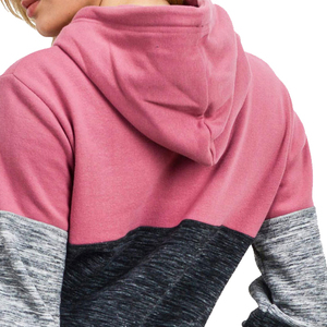 Sudadera con capucha de cuello redondo de algodón de gran tamaño de peso pesado 2025 para mujer sudaderas con capucha de bloque de color bordado personalizado para mujer - Product Image 5
