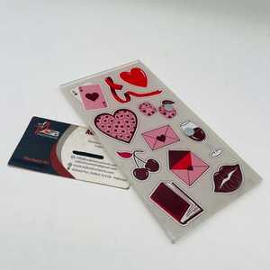 Especial de San Valentín, Bandeja de Pestañas Acrílica con Impresión de Logotipo Personalizado, con Imán, Forma de Corazón, Mariposa, Ecológica, Servicio OEM - Product Image 2