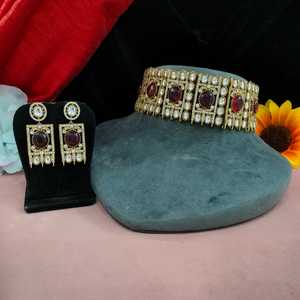 Conjunto de Gargantilla de diamantes americanos, lujosas piedras de moissanita, collares de moda con brillo de la mejor calidad, ideales para ropa de fiesta - Product Image 5