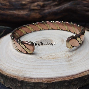 Adjustable <b>Copper</b> Bangles for Unisex Premium Quality Fashion Stylish Handmade Wellness <b>Jewelry</b> Gift Multiple Sizes Patterns - Product Image 6