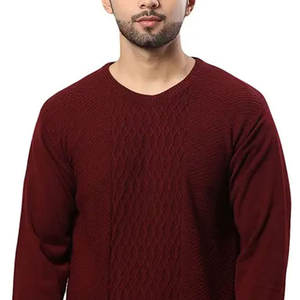 Pulls en tricot décontractés pour hommes - 100% polyester respirant, couleur et logo personnalisés, commandes en gros - Product Image 5