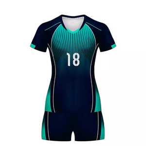 ชุดเครื่องแบบวอลเลย์บอลผ้ากีฬาเครื่องแบบวอลเลย์บอลระบายอากาศได้ดีใส่สบายพิมพ์ซับลิเมชันออกแบบได้ตามต้องการ - Product Image 2