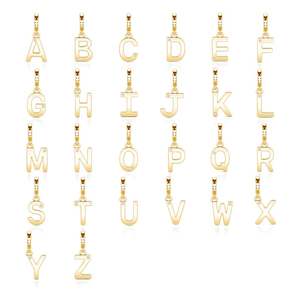 Colgante Religioso Jeulia con Letra Inicial Personalizada, Chapado en Oro Rosa de 18k - Product Image 2