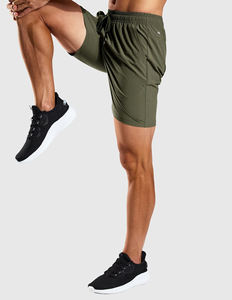 <b>Mens</b> Athletic Training <b>Shorts</b> <b>with</b> Quick Dry Fabric <b>Zip</b> <b>Pockets</b> and 4 Way Stretch for Running Exercise and Sports <b>Shorts</b> For <b>Men</b> - Product Image 4