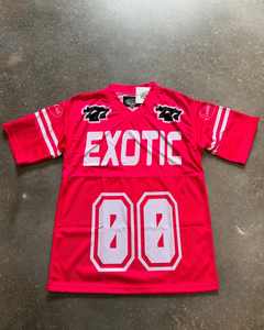 เสื้อยืดกีฬาคอวีสำหรับผู้ชายเสื้อยืดใส่เล่นฟุตบอลทรงหลวมไซส์ใหญ่พิเศษโลโก้ตามสั่ง - Product Image 1