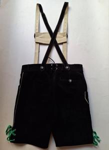 Colores brillantes hermoso hecho ligero gran oferta estilo Casual botón decoración bávaro Lederhosen pantalones cortos para hombres - Product Image 4