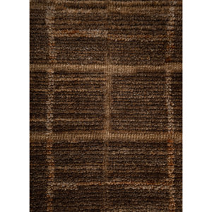 พรมขนสัตว์ถักมือสีเบจและสีน้ำตาล รุ่น AKWJ-1034(CS-01) ลายเรขาคณิต สำหรับห้องนั่งเล่น ขนาด 9x12 ฟุต รูปทรงสี่เหลี่ยมผืนผ้า เหมาะสำหรับห้องโถง - Product Image 3