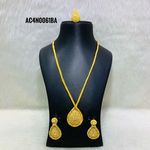 Collar Mujer Diseñador Collar conjunto chapado en oro nuevo diseño un gramo joyería de moda todo tipo - Product Image 1