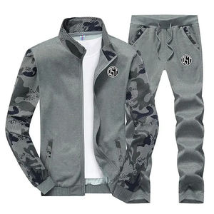 ชุดกีฬาผู้ชายใหม่ปี 2025 ชุดวอร์มคุณภาพดี เสื้อและกางเกงวิ่งระบายอากาศได้ดี เหมาะสำหรับฤดูใบไม้ร่วงและฤดูใบไม้ผลิ - Product Image 2