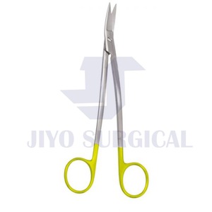 Tijera Médica Quirúrgica de cordoncillo Dental, tóner dentado, corte súper recto, curvado, 17 cm, certificado CE, TC - Product Image 3