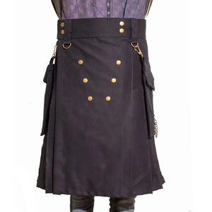 Elegante Kilt Escocés para Hombre con Cintura Ajustable, Auténtico Patrón Tartán, Perfecto para Ocasiones Formales e Informales - Product Image 1