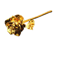 Rosa Natural Chapada en Oro de 24 Quilates de Último Diseño para Regalo del Día de San Valentín - Uso Ecológico en Interiores/Exteriores